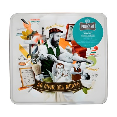 Набор Для Бороды Proraso Metal Box Beard Care Refreshing Gift Set Proraso-Metal-Box-Beard-Care---Refresh