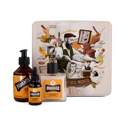 Набор для ухода за бородой Proraso Metal Box Beard Care Wood & Spice Набор-для-ухода-за-бородой-Proraso-Metal-Box-Beard-Care_1