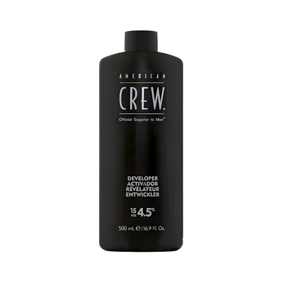 Проявник для системи маскування сивини American Crew Precision Blend Developer 15 Vol 4.5% Проявитель-для-системы-маскировки-седины-American-Crew-Precision-Blend-Developer-15-Vol-4.5%-500ml_1