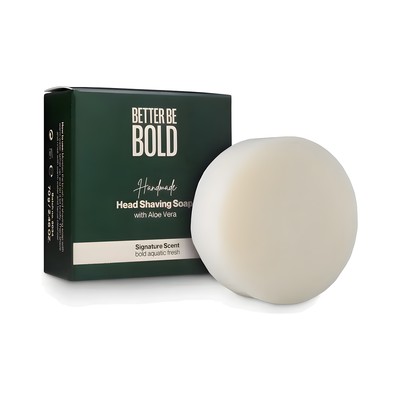 Мило для гоління лисої голови Better Be Bold Handmade Bald Head Shaving Soap with Aloe Vera Мило для гоління Proraso Refreshing