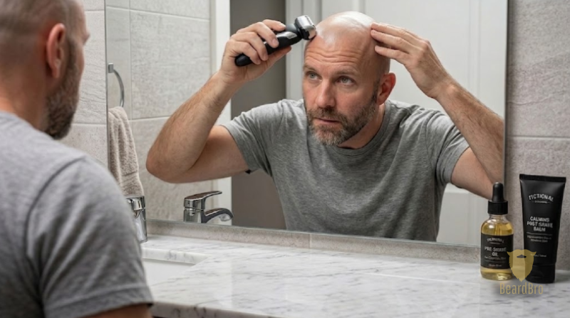 T-shaped razor or shaver for shaving the head